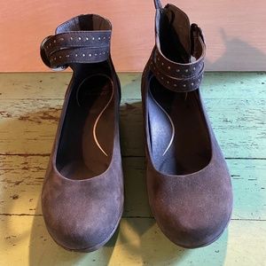 Dansko Ankle Strap Wedges